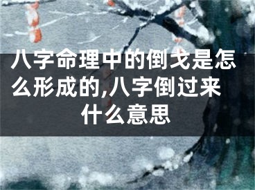 八字命理中的倒戈是怎么形成的,八字倒过来什么意思