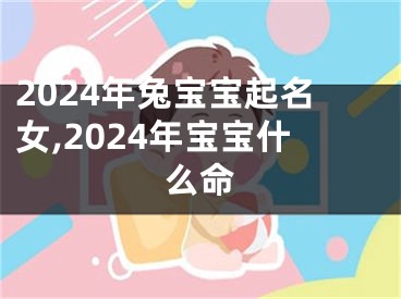 2024年兔宝宝起名女,2024年宝宝什么命