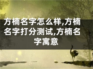 方楠名字怎么样,方楠名字打分测试,方楠名字寓意