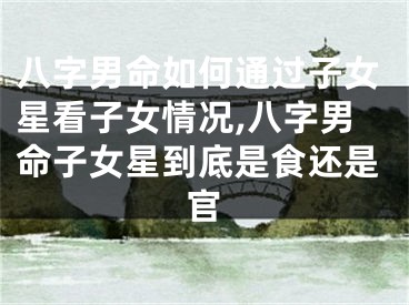 八字男命如何通过子女星看子女情况,八字男命子女星到底是食还是官