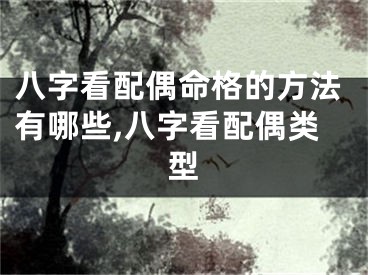 八字看配偶命格的方法有哪些,八字看配偶类型