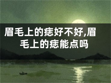 眉毛上的痣好不好,眉毛上的痣能点吗