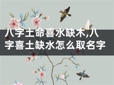 八字土命喜水缺木,八字喜土缺水怎么取名字