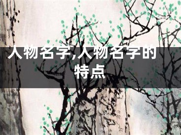 人物名字,人物名字的特点