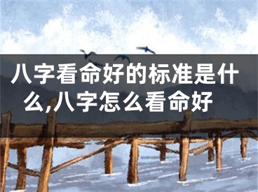 八字看命好的标准是什么,八字怎么看命好