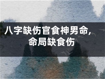 八字缺伤官食神男命,命局缺食伤