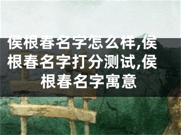 侯根春名字怎么样,侯根春名字打分测试,侯根春名字寓意