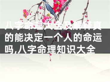 八字命理大全及解释真的能决定一个人的命运吗,八字命理知识大全