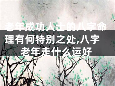 老年成功人士的八字命理有何特别之处,八字老年走什么运好