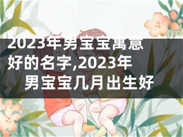 2023年男宝宝寓意好的名字,2023年男宝宝几月出生好