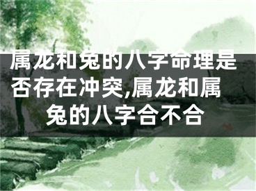 属龙和兔的八字命理是否存在冲突,属龙和属兔的八字合不合