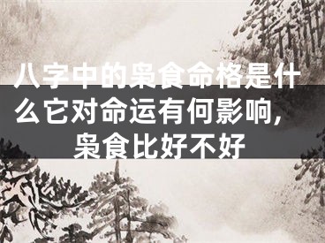 八字中的枭食命格是什么它对命运有何影响,枭食比好不好
