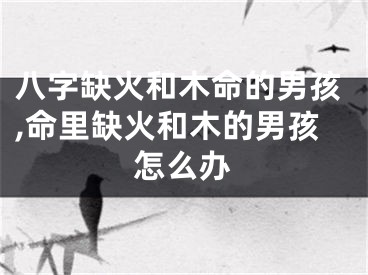 八字缺火和木命的男孩,命里缺火和木的男孩怎么办