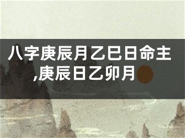 八字庚辰月乙巳日命主,庚辰日乙卯月