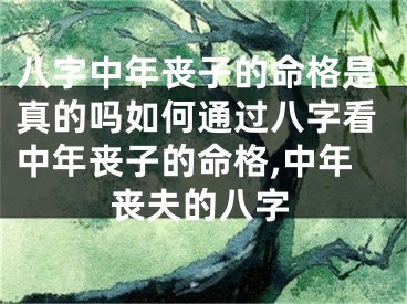 八字中年丧子的命格是真的吗如何通过八字看中年丧子的命格,中年丧夫的八字