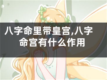 八字命里带皇宫,八字命宫有什么作用