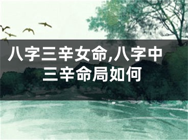 八字三辛女命,八字中三辛命局如何