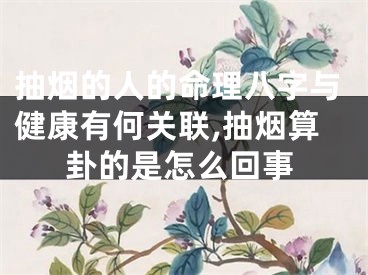 抽烟的人的命理八字与健康有何关联,抽烟算卦的是怎么回事