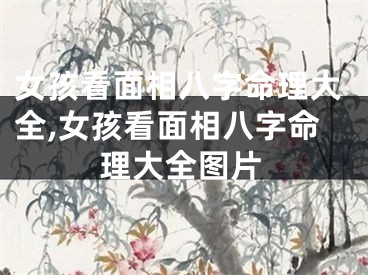 女孩看面相八字命理大全,女孩看面相八字命理大全图片