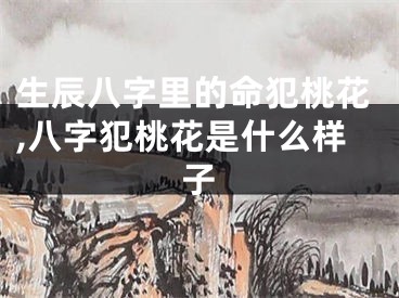 生辰八字里的命犯桃花,八字犯桃花是什么样子