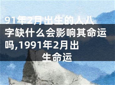 91年2月出生的人八字缺什么会影响其命运吗,1991年2月出生命运