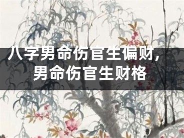 八字男命伤官生偏财,男命伤官生财格