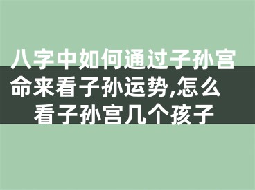 八字中如何通过子孙宫命来看子孙运势,怎么看子孙宫几个孩子