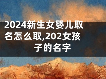 2024新生女婴儿取名怎么取,202女孩子的名字