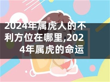 2024年属虎人的不利方位在哪里,2024年属虎的命运