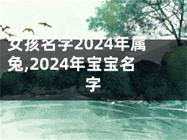 女孩名字2024年属兔,2024年宝宝名字