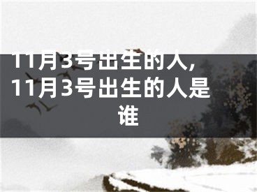 11月3号出生的人,11月3号出生的人是谁