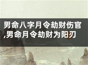 男命八字月令劫财伤官,男命月令劫财为阳刃