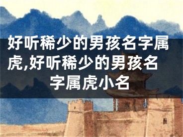 好听稀少的男孩名字属虎,好听稀少的男孩名字属虎小名