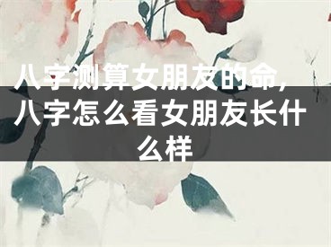 八字测算女朋友的命,八字怎么看女朋友长什么样