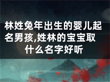 林姓兔年出生的婴儿起名男孩,姓林的宝宝取什么名字好听