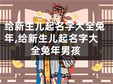 给新生儿起名字大全兔年,给新生儿起名字大全兔年男孩