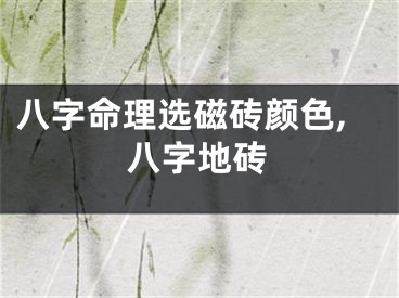 八字命理选磁砖颜色,八字地砖