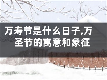 万寿节是什么日子,万圣节的寓意和象征