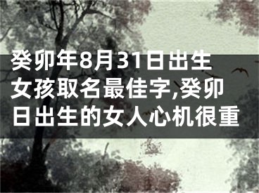 癸卯年8月31日出生女孩取名最佳字,癸卯日出生的女人心机很重