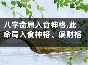 八字命局入食神格,此命局入食神格、偏财格