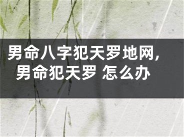 男命八字犯天罗地网,男命犯天罗 怎么办