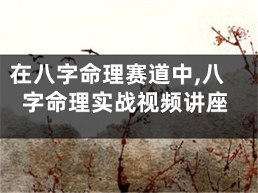 在八字命理赛道中,八字命理实战视频讲座