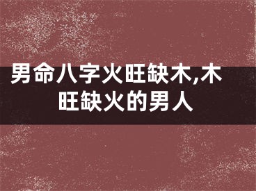 男命八字火旺缺木,木旺缺火的男人