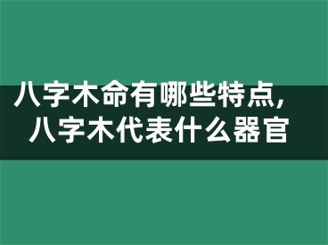 八字木命有哪些特点,八字木代表什么器官