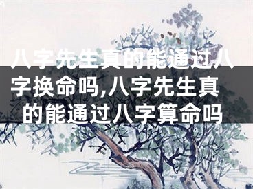 八字先生真的能通过八字换命吗,八字先生真的能通过八字算命吗