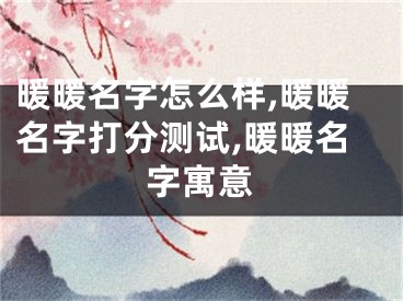 暖暖名字怎么样,暖暖名字打分测试,暖暖名字寓意