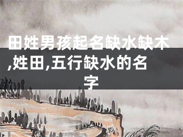 田姓男孩起名缺水缺木,姓田,五行缺水的名字