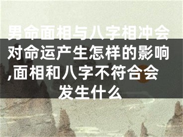 男命面相与八字相冲会对命运产生怎样的影响,面相和八字不符合会发生什么