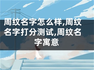 周纹名字怎么样,周纹名字打分测试,周纹名字寓意