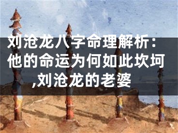 刘沧龙八字命理解析：他的命运为何如此坎坷,刘沧龙的老婆